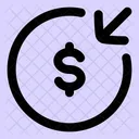 Money Receive Circle Icon