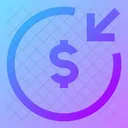 Money Receive Circle Icon