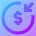 Money Receive Circle Icon