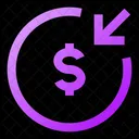 Money Receive Circle Icon