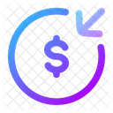 Money Receive Circle Money Receive Dollar Icon