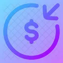 Money Receive Circle Icon