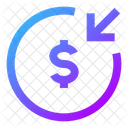 Money Receive Circle Money Receive Dollar Icon