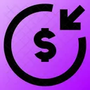 Money Receive Circle Icon