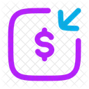Money Receive Square Money Receive Finance Icon