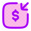 Money Receive Square Icon