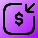 Money Receive Square Icon