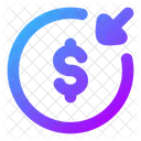 Money Recive Circle Icon