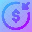 Money Recive Circle Icon