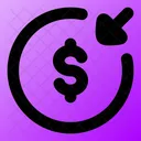 Money Recive Circle Icon