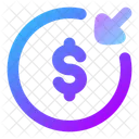 Money-recive-circle  Icon