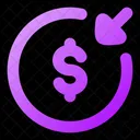 Money Recive Circle Icon