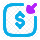 Money Recive Square Money Receive Money Icon