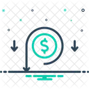 Reduction Decrease Shortage Icon