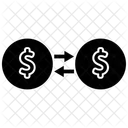 Money Transfer Sign Money Refund Financial Return Icon