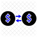 Money Transfer Sign Money Refund Financial Return Icon