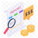 Money Report Analysis Finance Analysis Business Analysis Icon