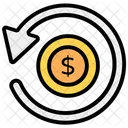 Money Return Moneyback Transaction Fee Icon