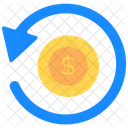 Money Return Moneyback Transaction Fee Icon
