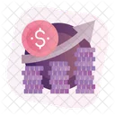 Money Rise Business Growth Financial Growth Icon