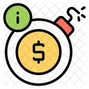 Money Risk Money Bomb Risk Investment Icono
