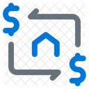 Money Home Rotation Icon