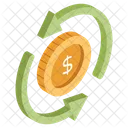 Money Flow Cash Flow Money Rotation Icon