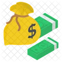 Money Sack Banknotes Cash Icon
