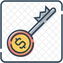 Money Safe Security Key Icon