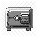 Safe Box With A Key On It Icon