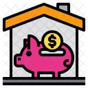 Piggy Money House Icon