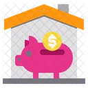 Piggy Money House Icon