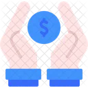Money Saving Hand Investment Icon