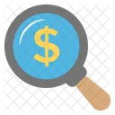 Money Search Fundraising Icon