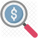 Money Search Searching Finance Commerce Icon
