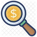 Money Search Finding Job Business Search Icon