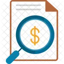 Money Search Document Financial Icon