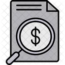 Money Search Document Financial Icon