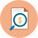 Money Search Document Financial Icon