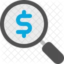 Money Search Investigation Finance Icon