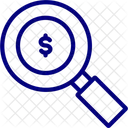 Money Search Income Search Income Sought Icon