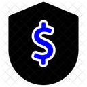 Dollar Currency Shield Sign Money Sack Icon
