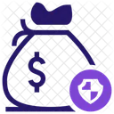 Sack Of Money Cash Shield Icon