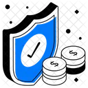 Financial Security Money Security Financial Protection Icon