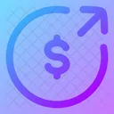 Money-send-circle  Icon