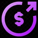 Money-send-circle  Icon