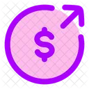 Money Send Circle Icon