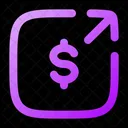 Money Send Square Money Currency Icon