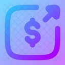 Money Send Square Icon