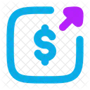 Money Send Square Money Currency Icon